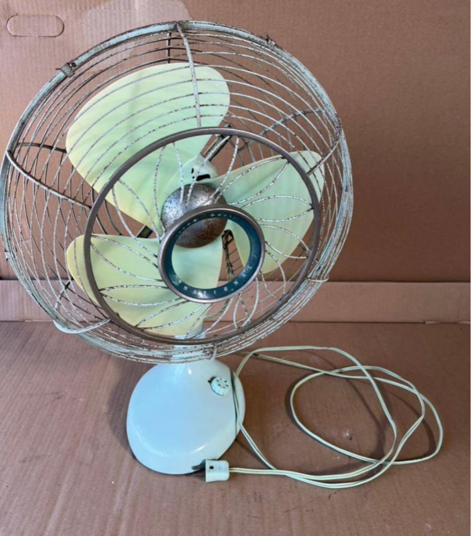 ナショナル　扇風機鉄製　昭和 レトロ/アンティーク/ヴィンテージ★ジャンク品