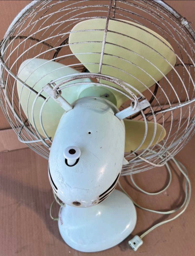 ナショナル　扇風機鉄製　昭和 レトロ/アンティーク/ヴィンテージ★ジャンク品