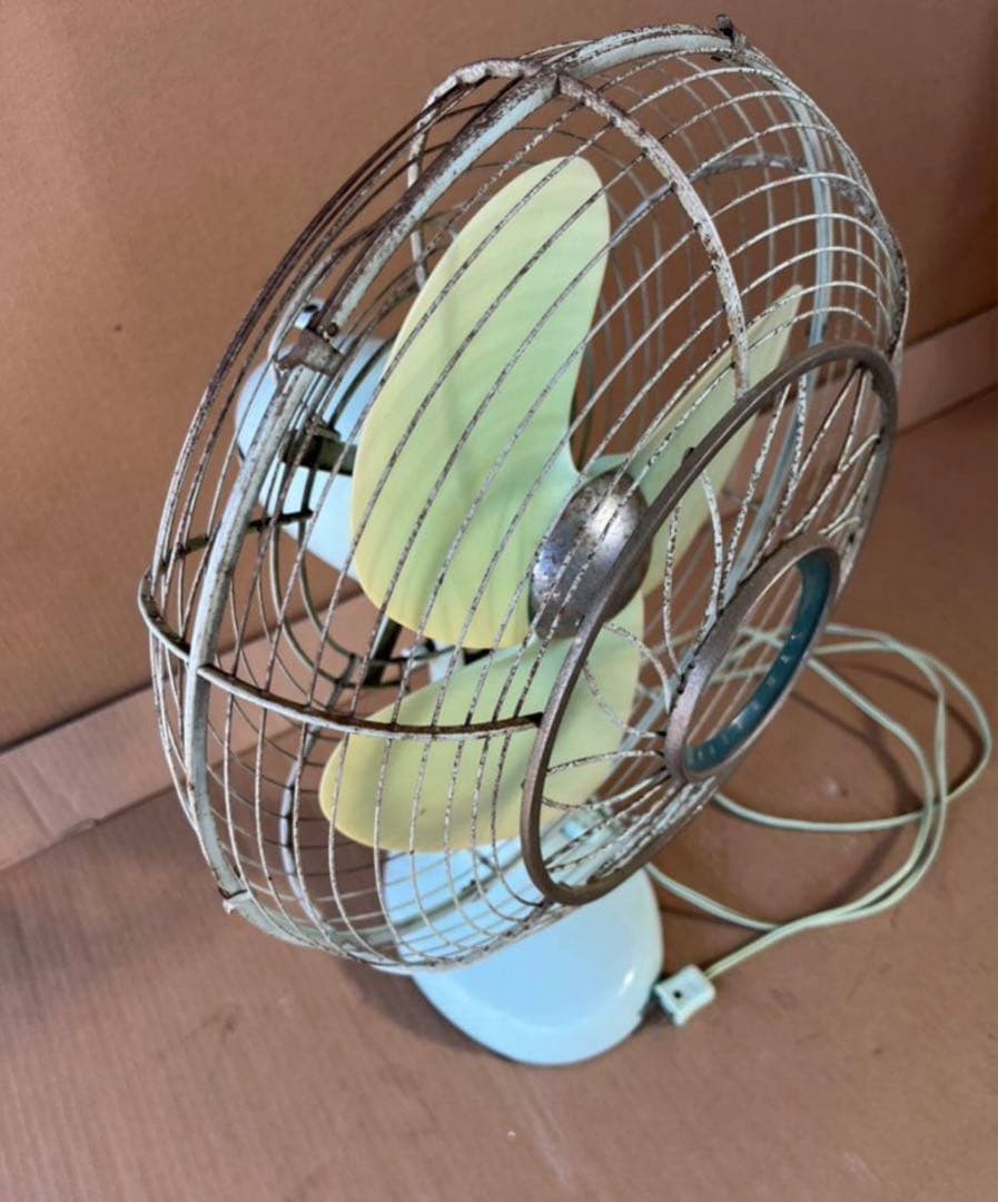 ナショナル　扇風機鉄製　昭和 レトロ/アンティーク/ヴィンテージ★ジャンク品