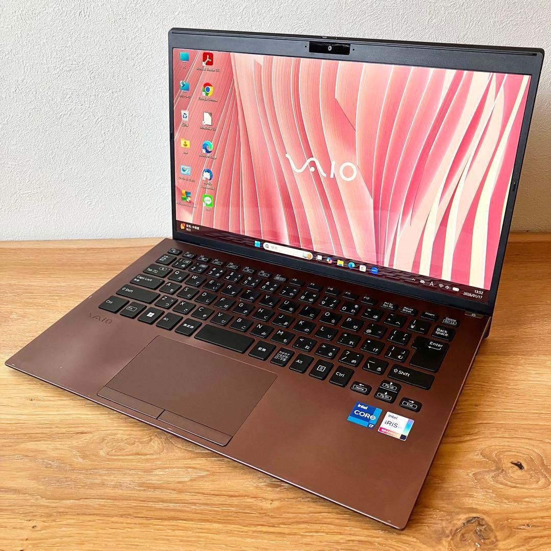 32GB×SSD1TB/VAIO/i7/Windows11タッチ 軽量ノートPC