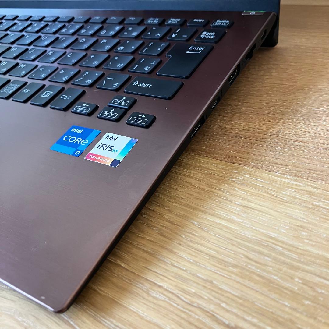 32GB×SSD1TB/VAIO/i7/Windows11タッチ 軽量ノートPC