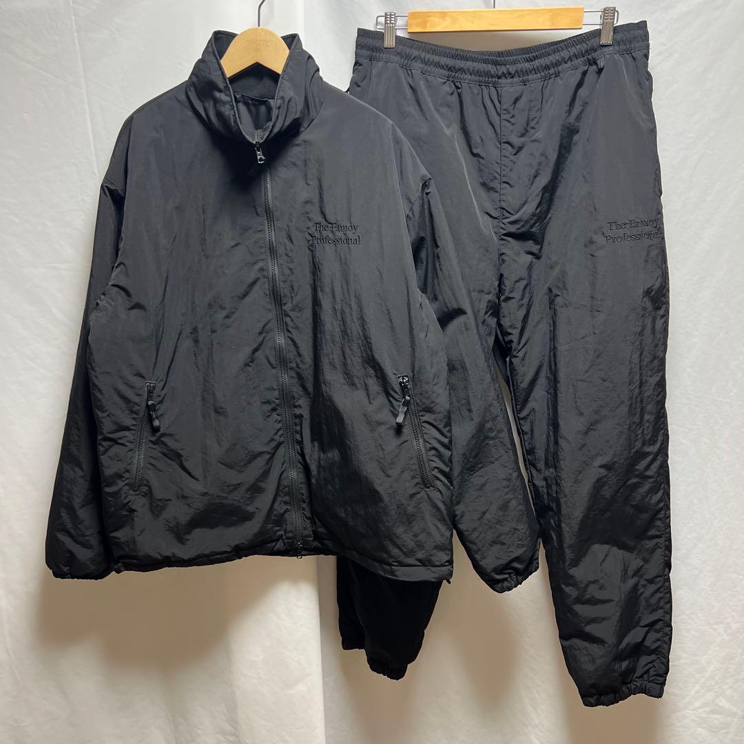23AW Ennoy エンノイ　NYLON PADDED SET UP ブラック
