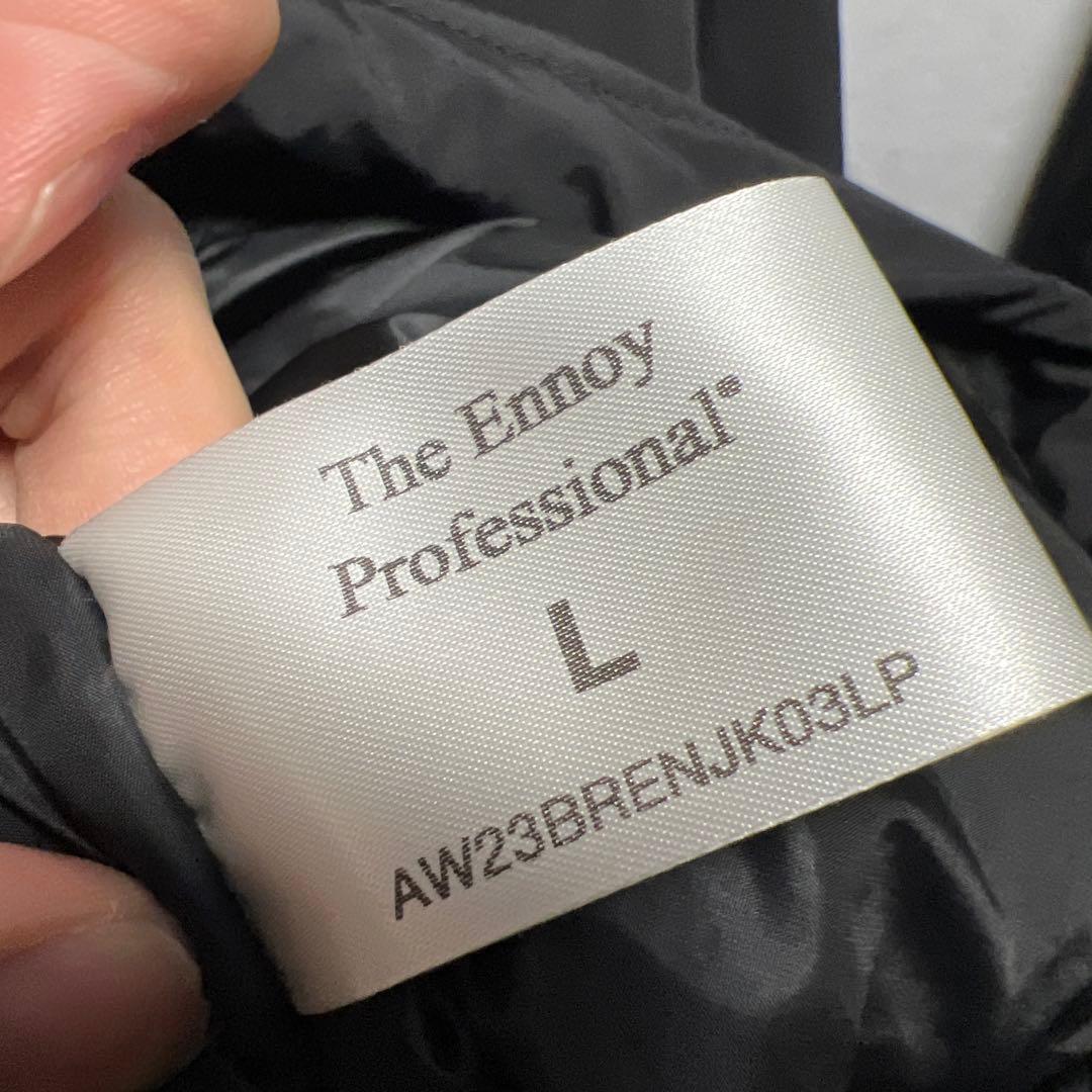 23AW Ennoy エンノイ　NYLON PADDED SET UP ブラック