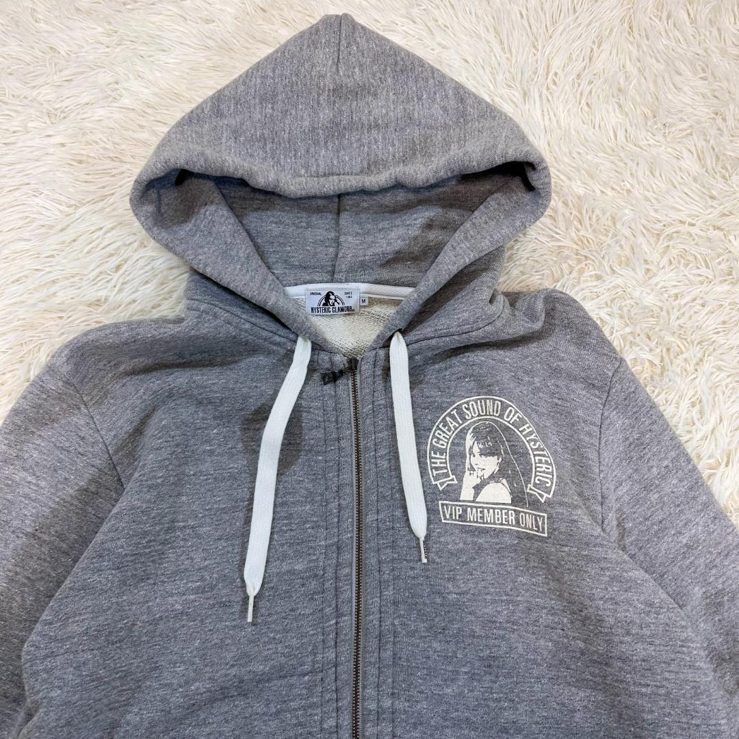 人気　ヒステリックグラマー　パーカー　フーディ　ヒスガール　ジップアップ　M