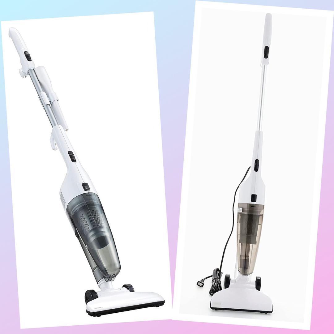 吸引力が持続するサイクロン式❣フルフラットヘッドでテーブル下も楽々お掃除♪❤