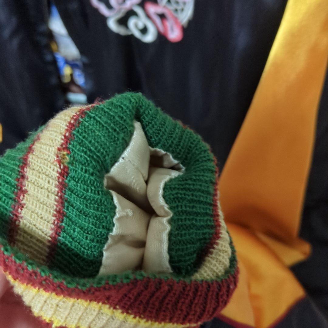 10回程度着用　綿無し　スカジャン　マップ　イーグル　サテン