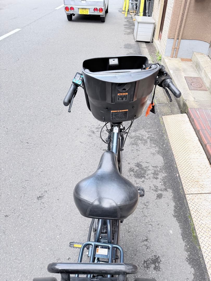 子供乗せ　3人　ヤマハ　電動アシスト自転車 チャイルドシート付き 黒