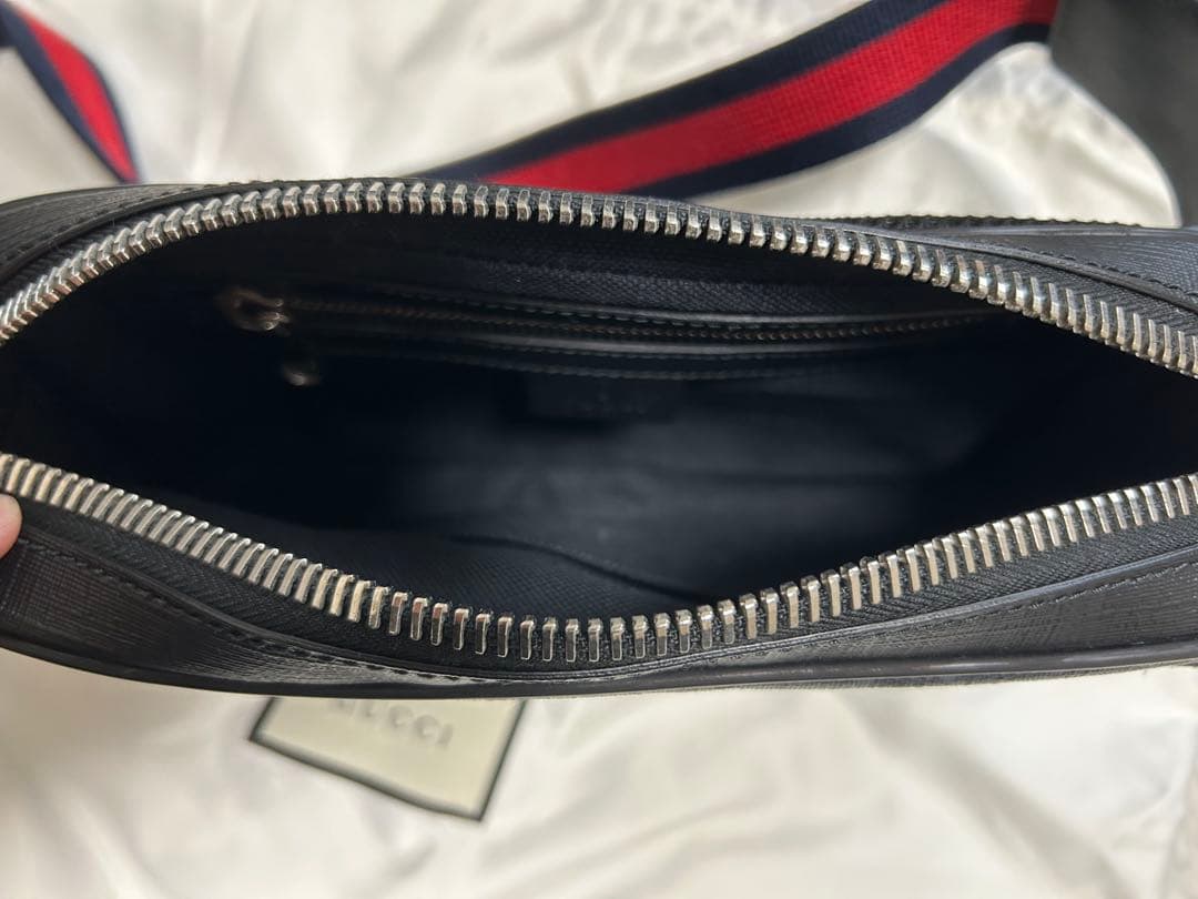 サンジのママ GUCCI ボディバッグ ブラック GGパターン