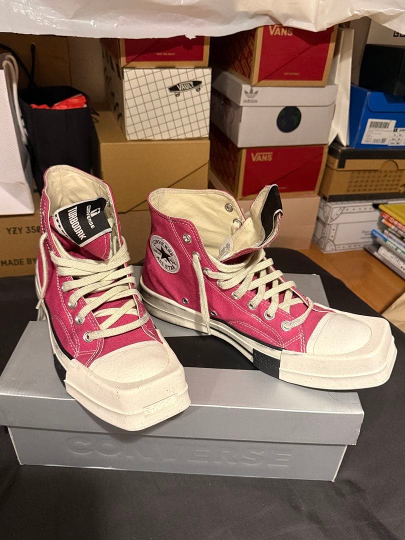 靴 RICK OWENS DRKSHDW x CONVERSE CHUCK 70