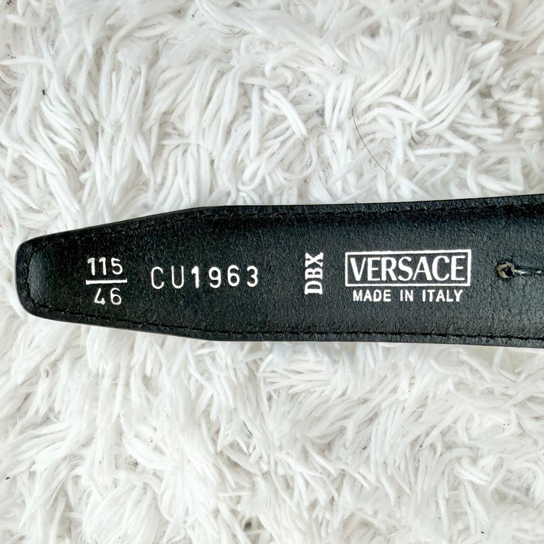 【未使用品】ヴェルサーチ プレート ベルト メデューサ ブラック