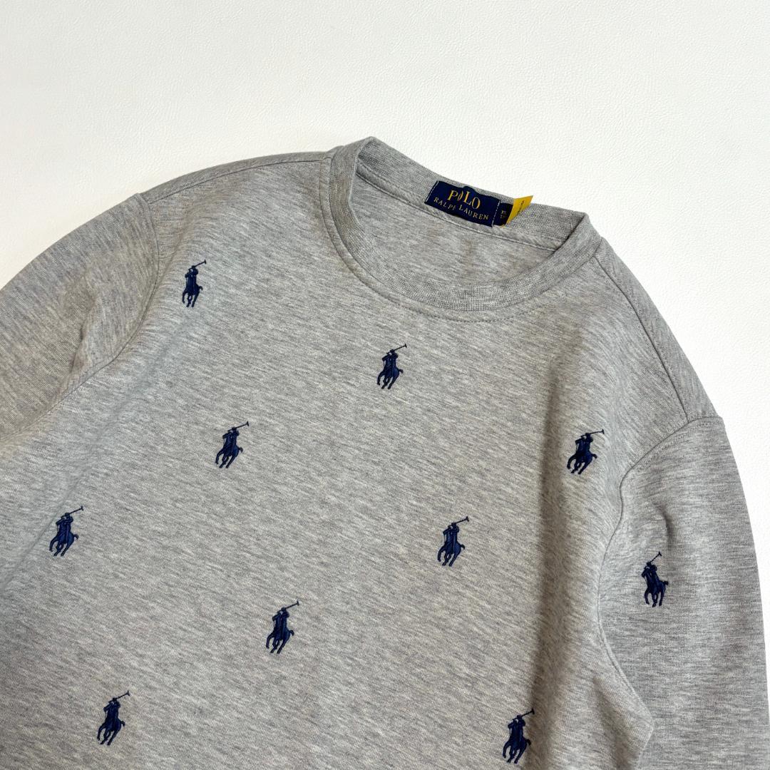 【最終価格】ポロラルフローレン スウェット ポニー刺繍 総柄 S相当