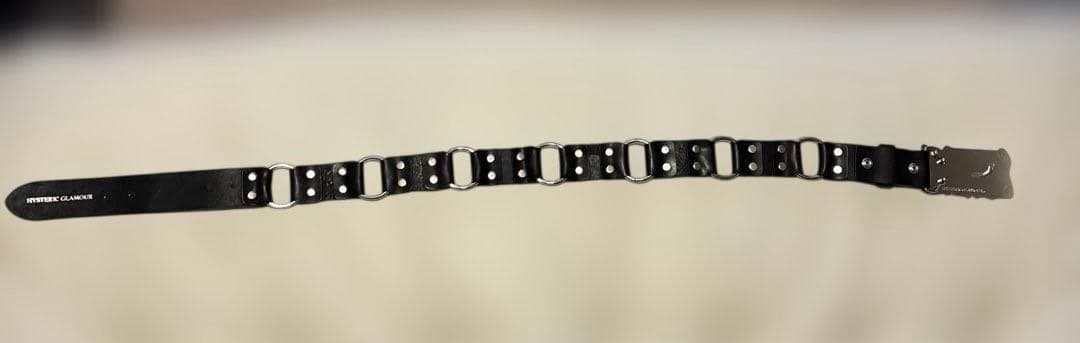 ヒステリックグラマー HYPNOTIZED LOGO リングレザーベルト