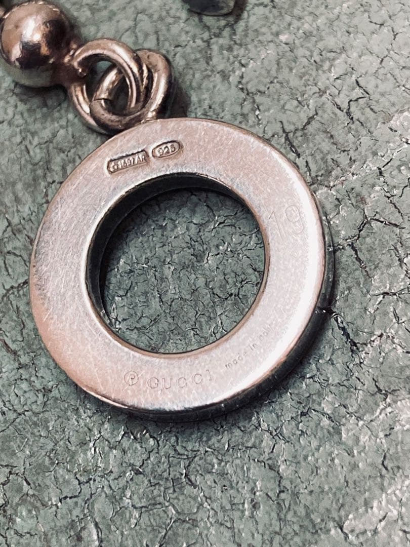 [2-B] GUCCI / 925 / 19cm トグル ボールチェーンブレス