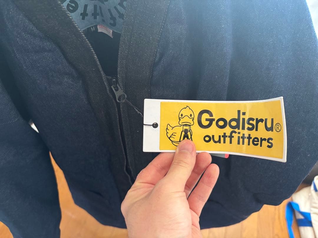 寒風寒波上等デニム半纏（ハンテン）NAVY×BLACK