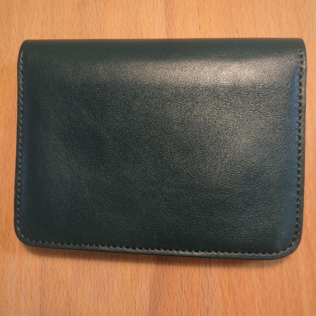 【美品】スタンダードサプライ　パルフラップウォレット ダークグリーン 財布