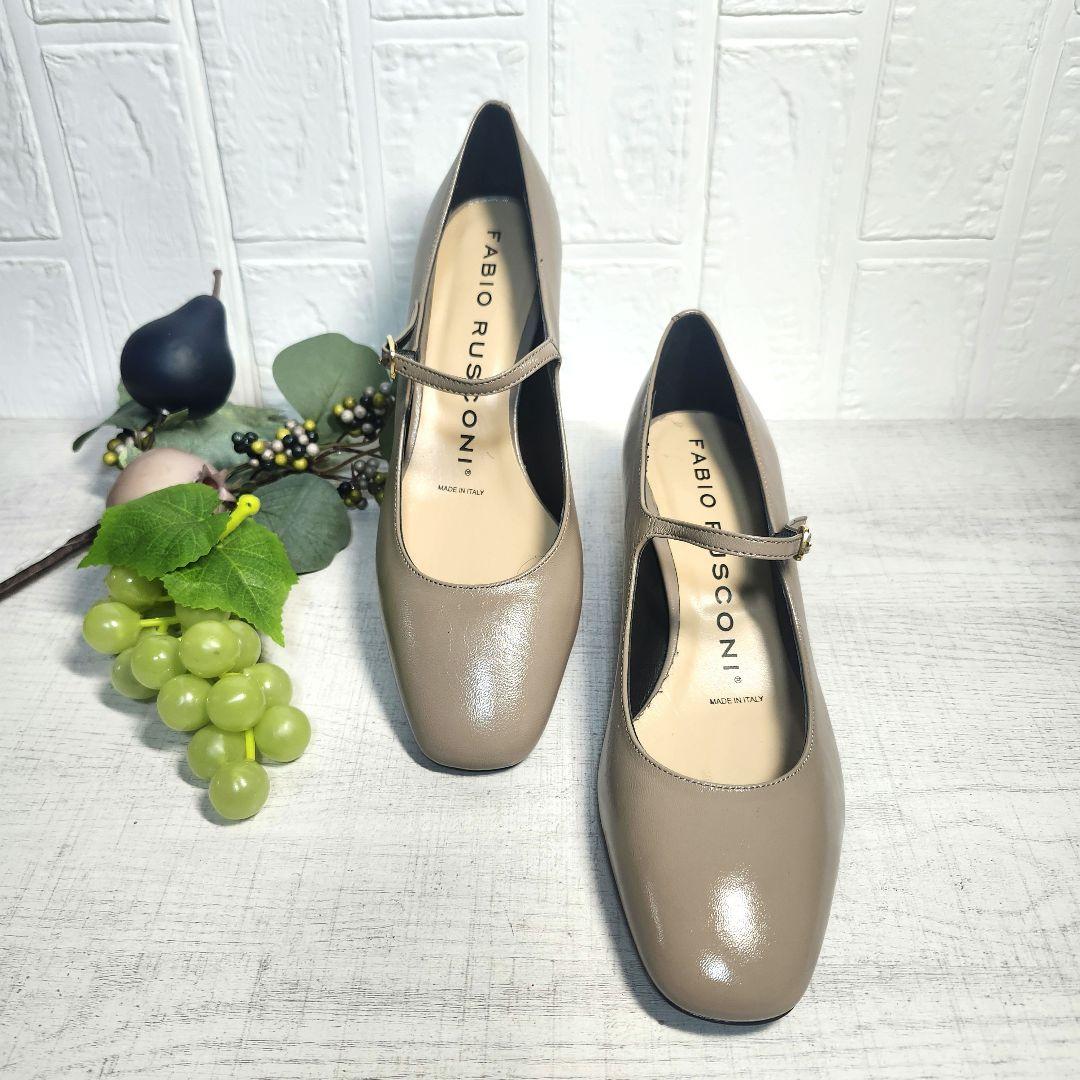 新品タグ付きFABIO RUSCONI ストラップ付パンプス☆トーブ 37