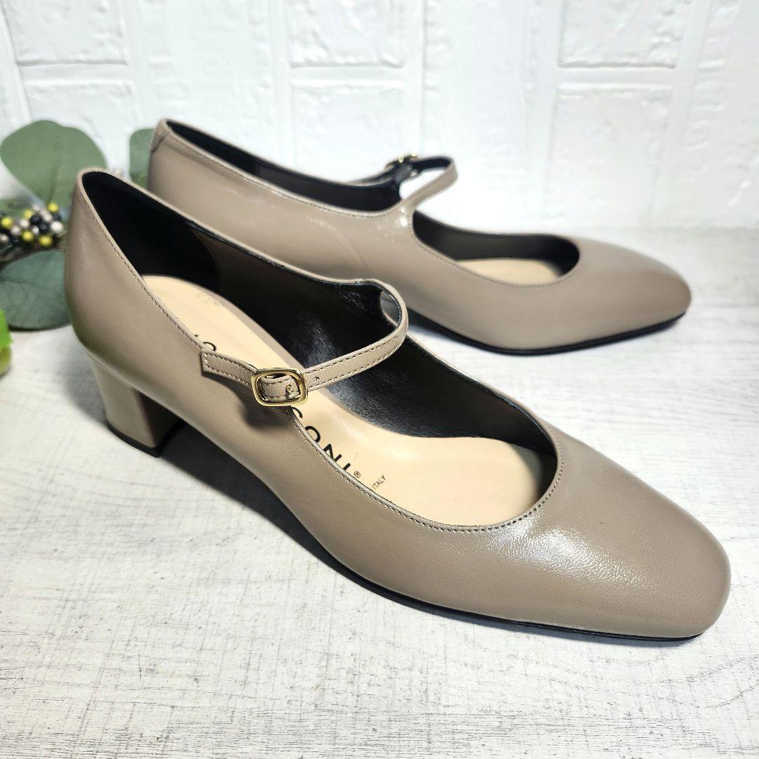 新品タグ付きFABIO RUSCONI ストラップ付パンプス☆トーブ 37