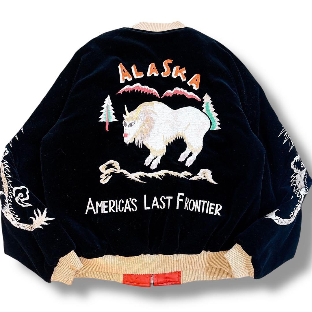 TAILOR東洋 別珍 スカジャン スーベニアジャケット アラスカ 龍 Lサイズ