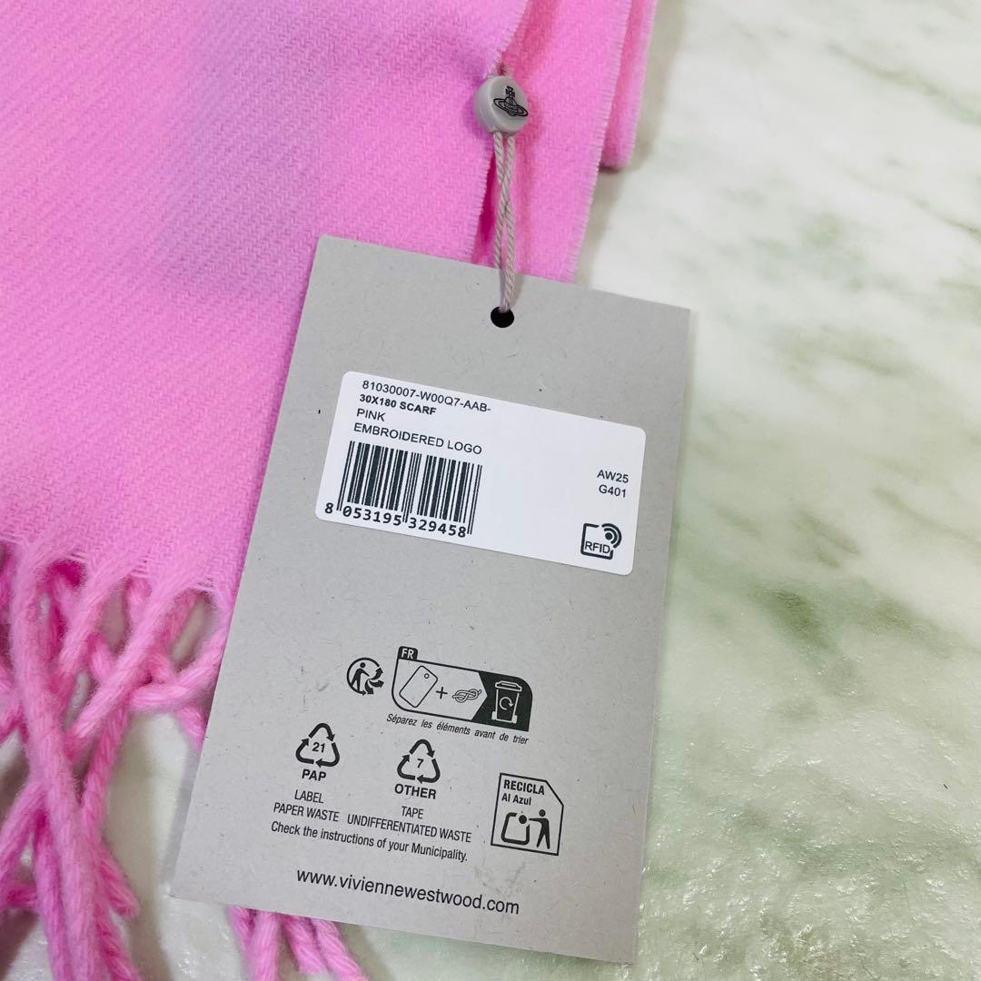 【新品】Vivienne Westwood マフラー　ピンク