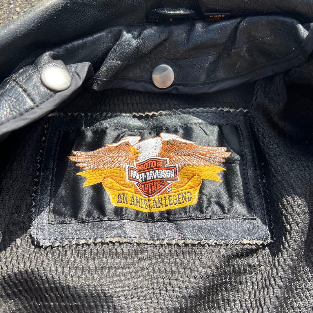 Harley Davidson レザージャケット　革ジャン　ライダース　グランジ