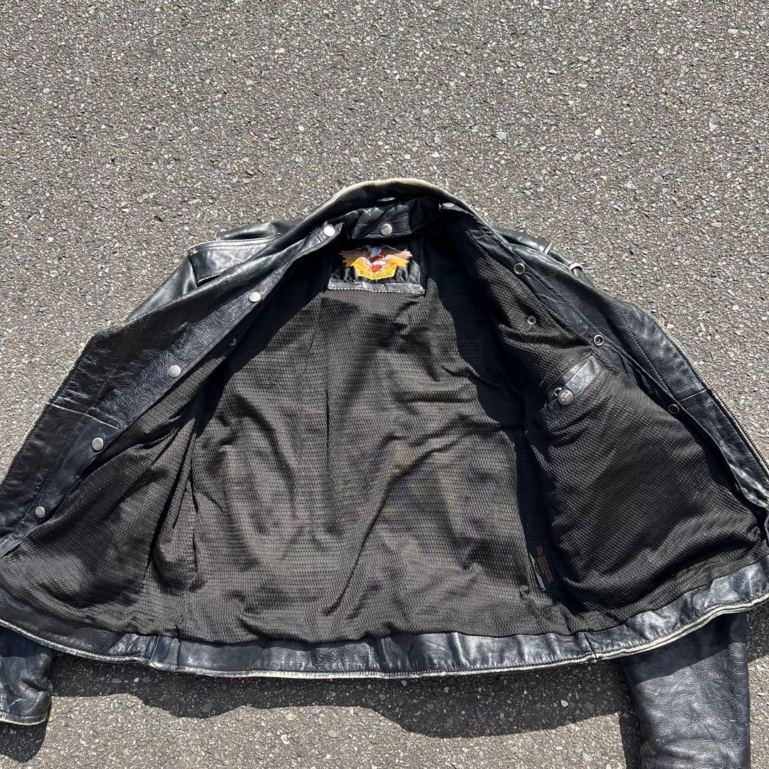 Harley Davidson レザージャケット　革ジャン　ライダース　グランジ