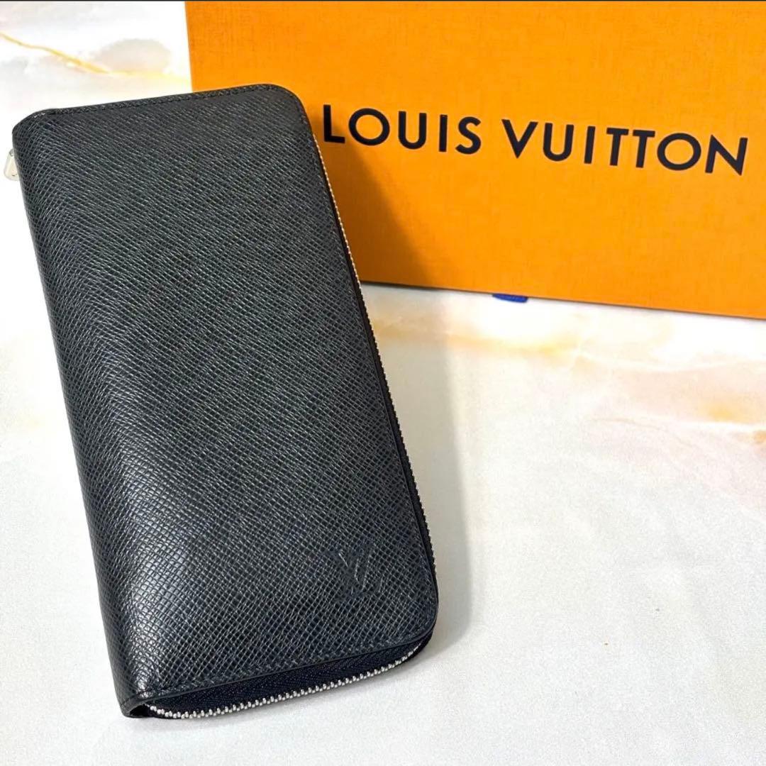 ルイヴィトン タイガ 長財布 ジッピー ノワール ヴェルティカル