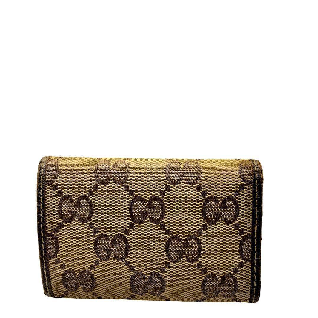GUCCI GGキャンバス ブラウン キーケース 6308