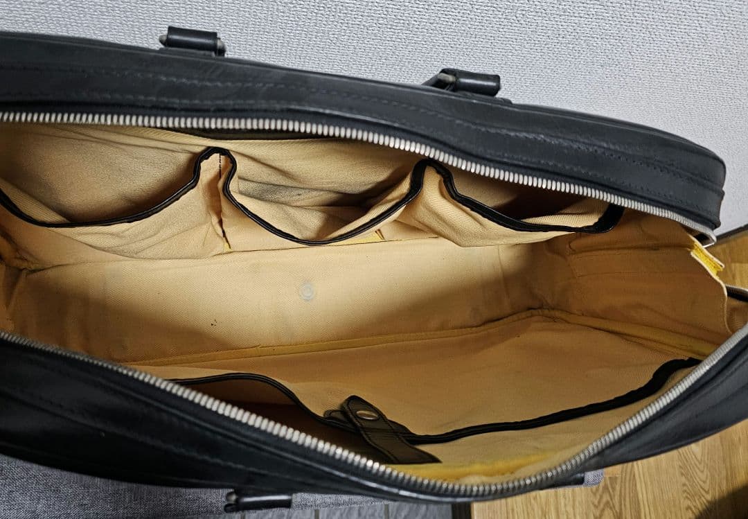 万双　ブリーフケース　シモーネ　ブラック