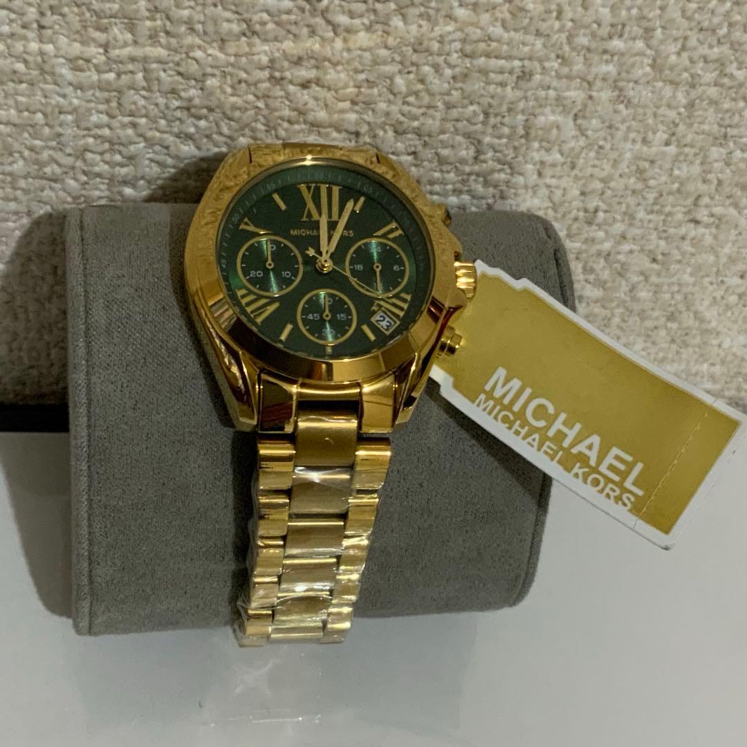 のの 新品マイケルコース時計 レディースクォーツBradshawゴールド