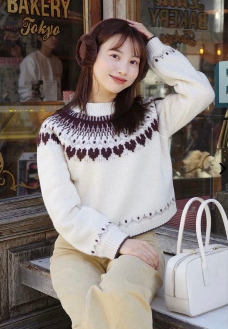 トップス Her lip to Heart Fair Isle Knit Pullover