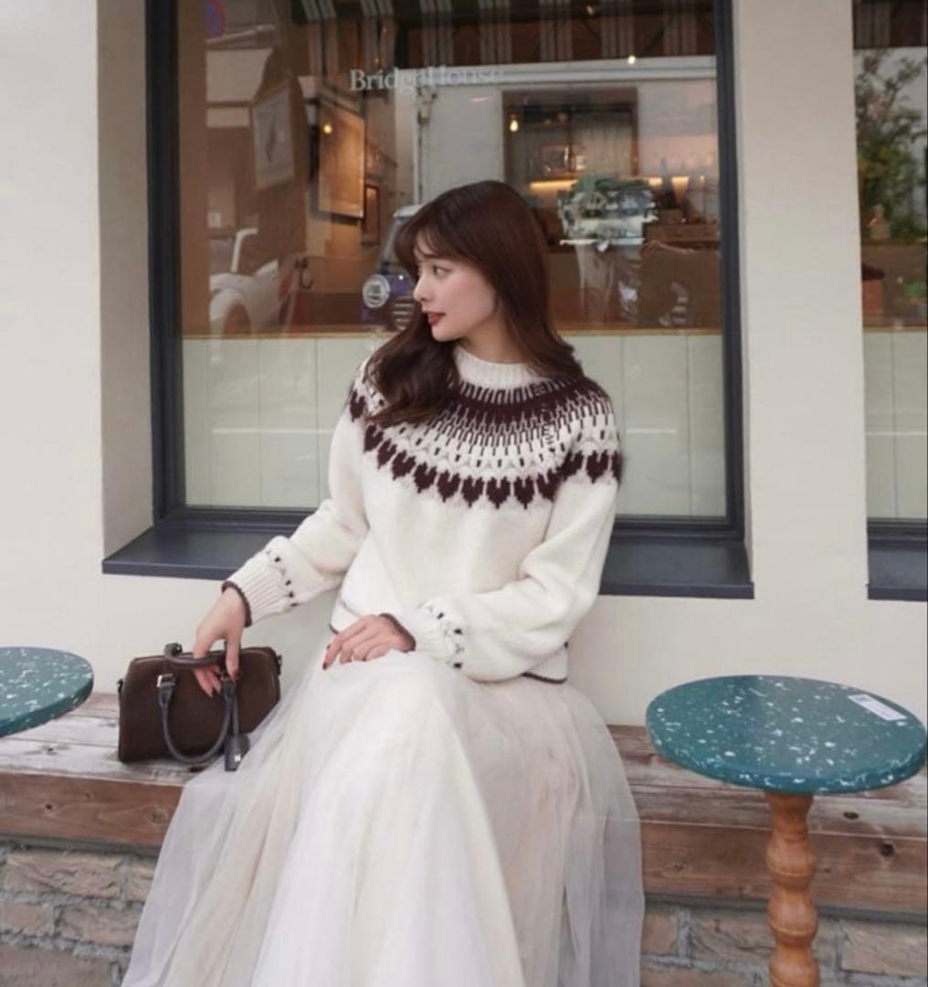 トップス Her lip to Heart Fair Isle Knit Pullover