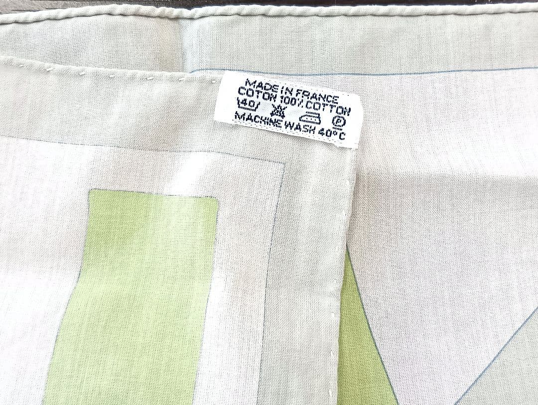 181 HERMÈS エルメス EN DUO ハンカチ コットン