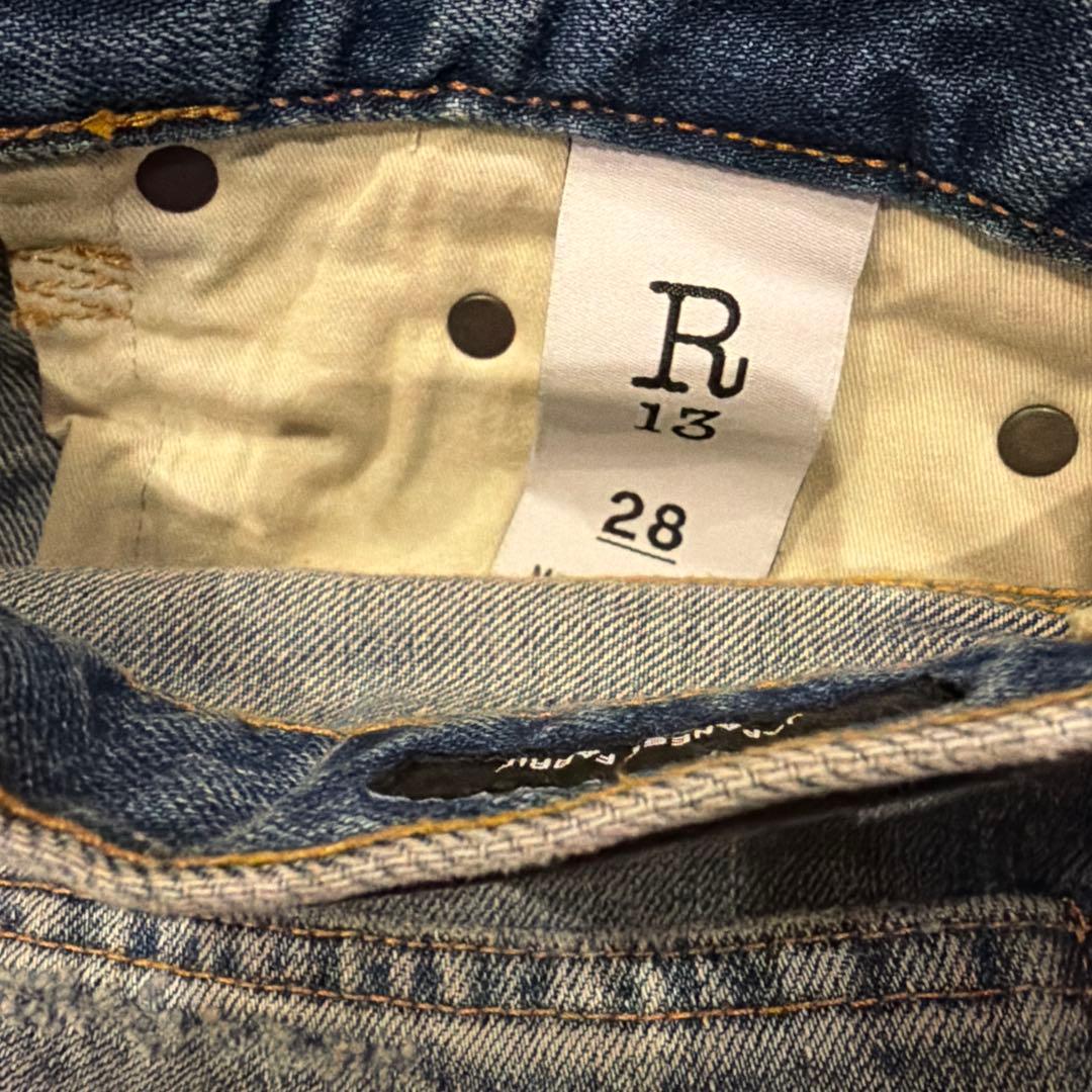 新品タグ付　R13 INSERT D’ARCY LOOSE JEAN
