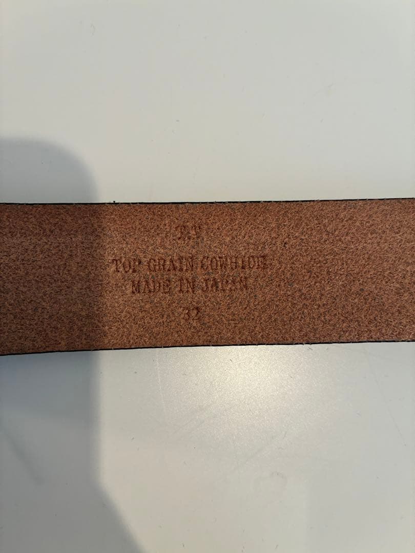 T.T タイガタカハシ　ブラックレザーベルト メタルバックル