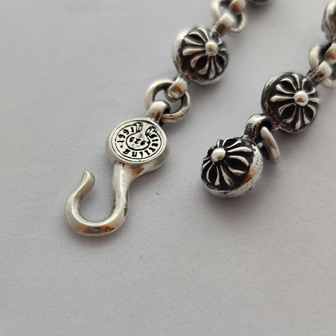 CHROME HEARTS クロムハーツ#1クロスボールブレスレット SV925