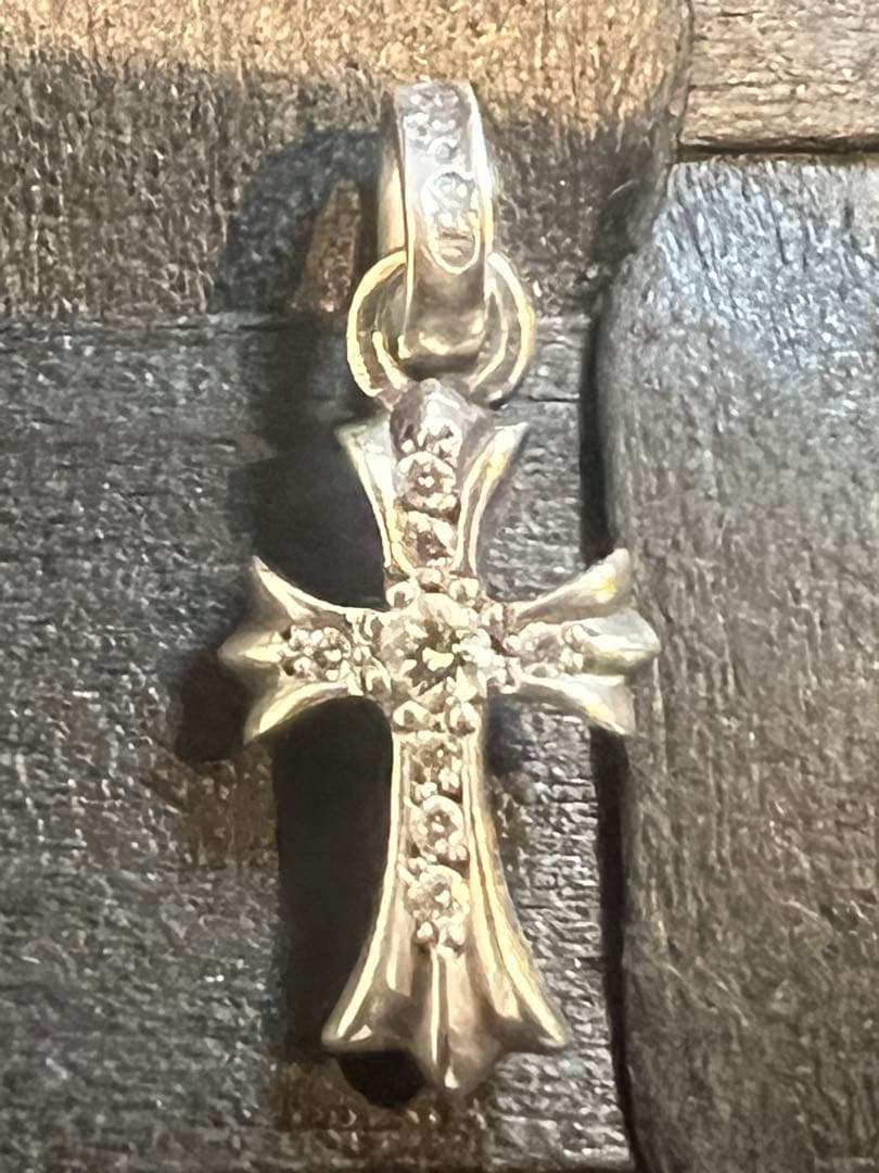 CHクロスベビーファットパヴェダイヤモンド　18インチロールチェーンセット