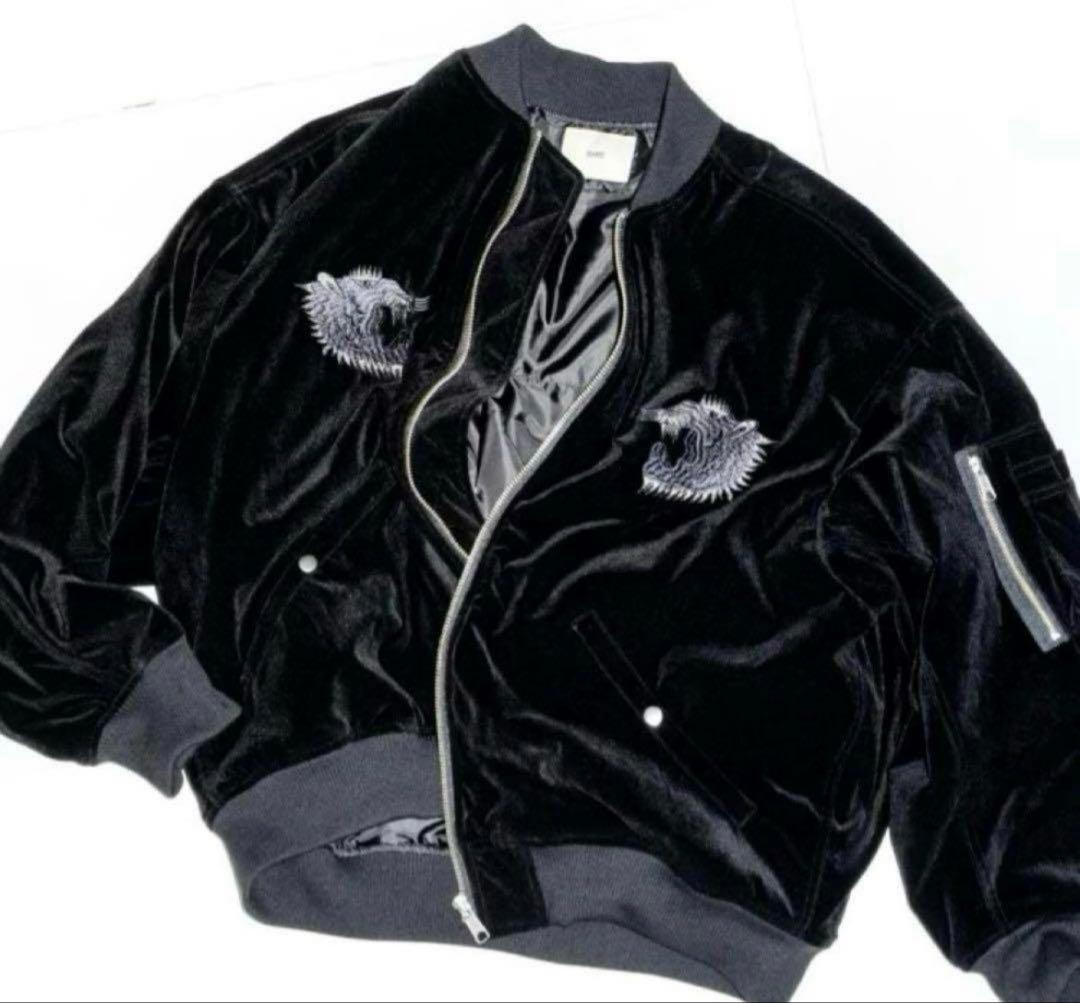 HARE×hxcyyd ブラック スーベニアブルゾン　スカジャン