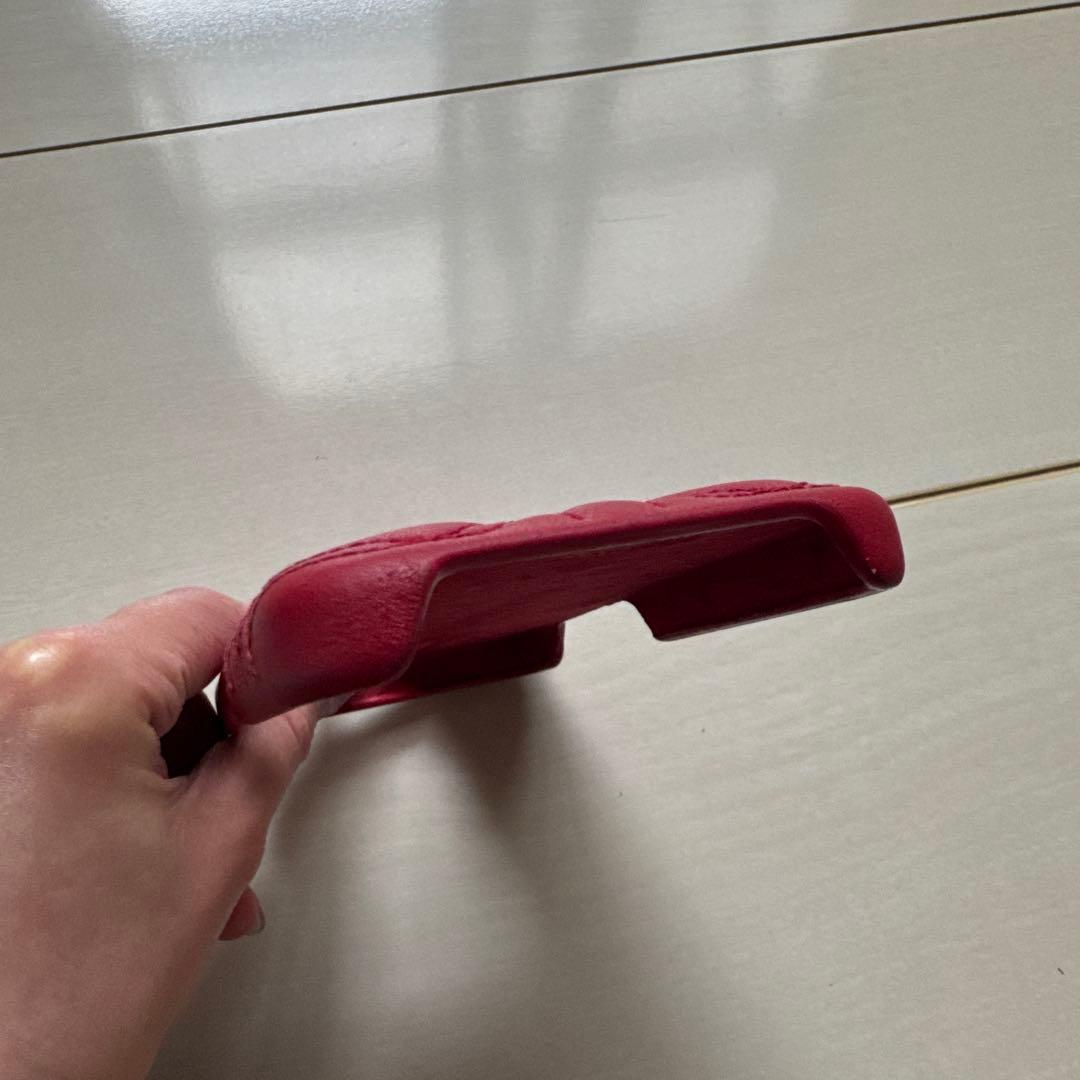 LADY DIOR iPhone15pro ケース ハート キルティング　破損有