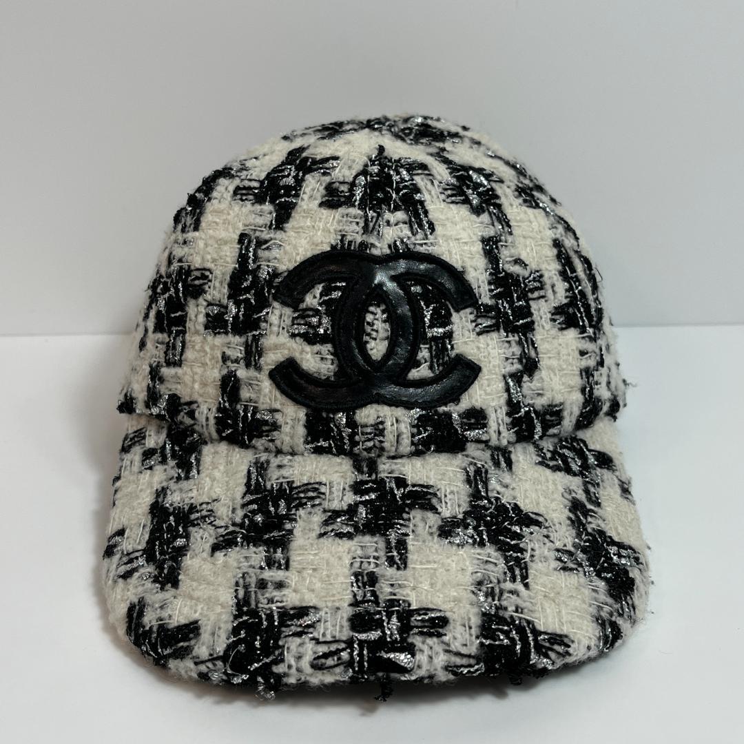 シャネル ツイード ココマーク CCキャップ MBZ159