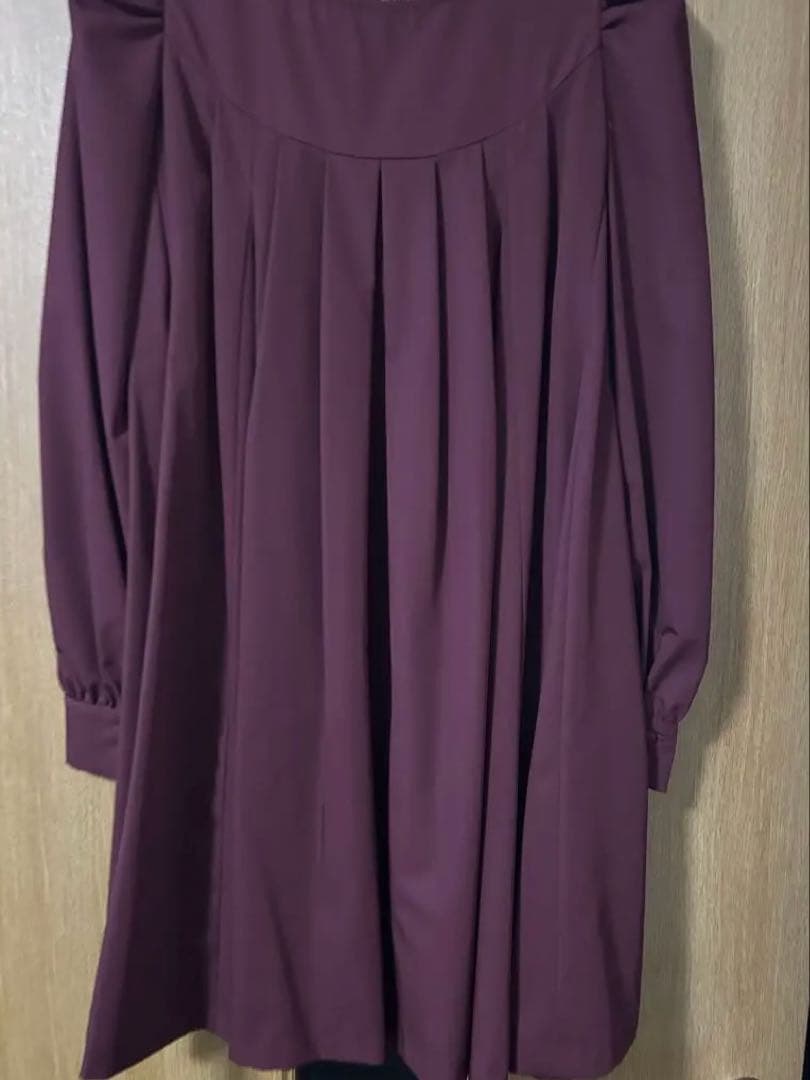 Sheglit クロスリボンフレアワンピース★ボルドー ロリータ