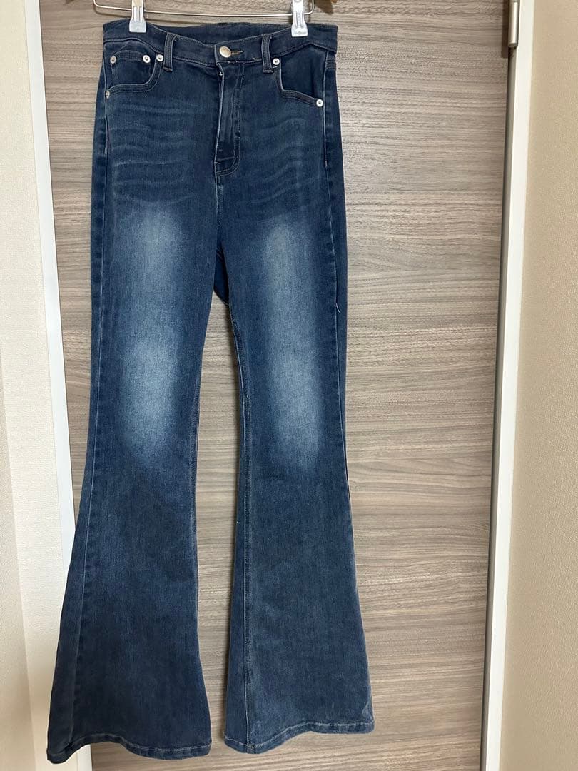 andmary Lacey ribbon heart hip denim　Ꮇ