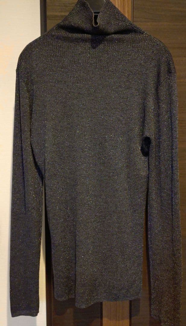 新品未使用　PLST ラメシアーリブタートルネックセーター