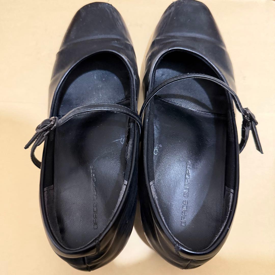 黒　パンプス　就活　リクルート　オフィス