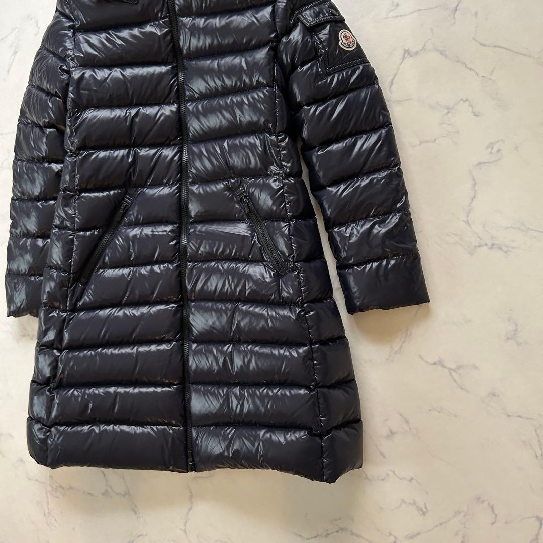 極美品 モンクレール モカ ダウンジャケット ワッペン ネイビー MOKA