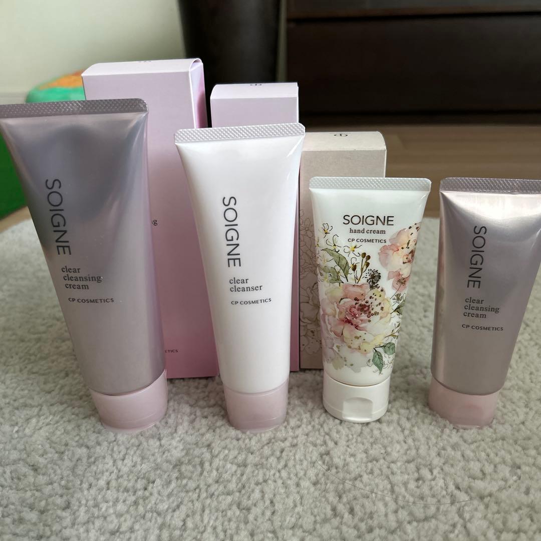 ソワーニュ　クレンジングと洗顔フォーム＆クレンジングハーフ　ハンドクリーム