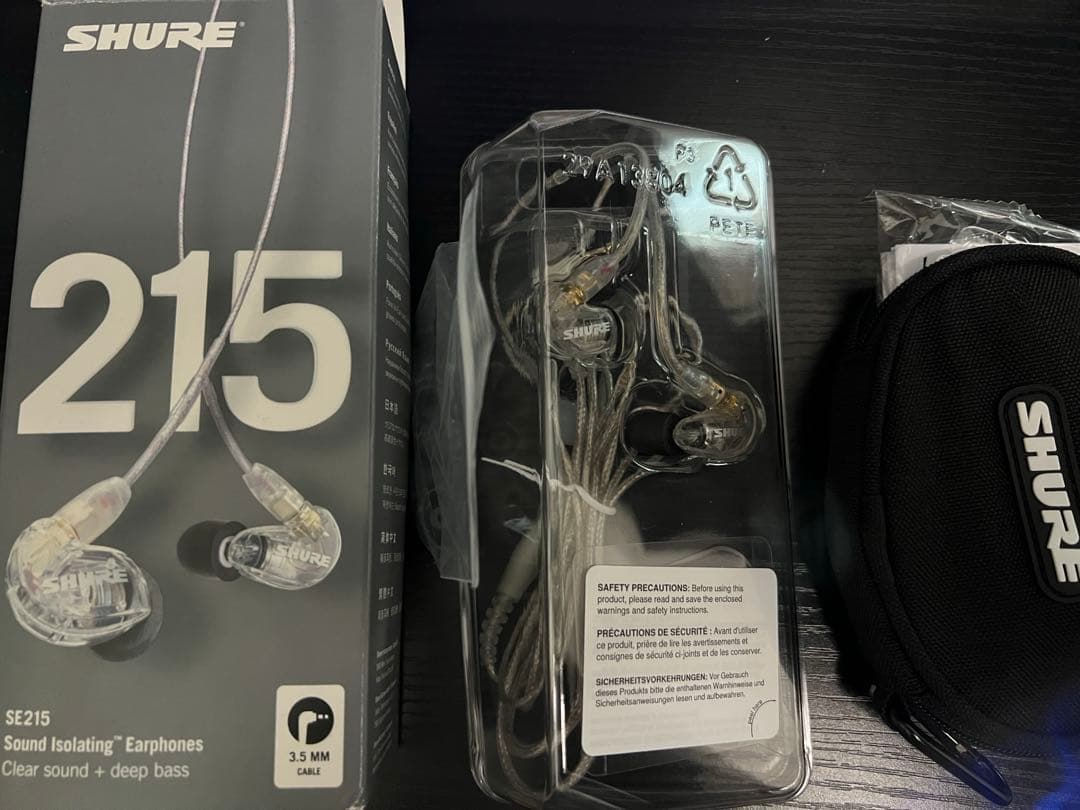 SHURE シュア イヤホン 有線 SE215-CL-A クリア