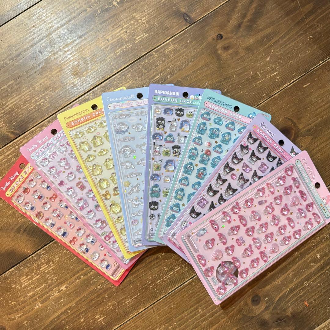 【正規品】サンリオ ボンボンドロップシールmini 全８種類セット