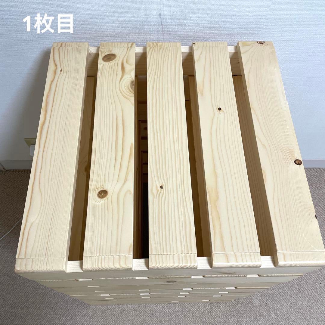 簡単に組み替えができるパレットベッド（すのこベッド） シングル分8枚