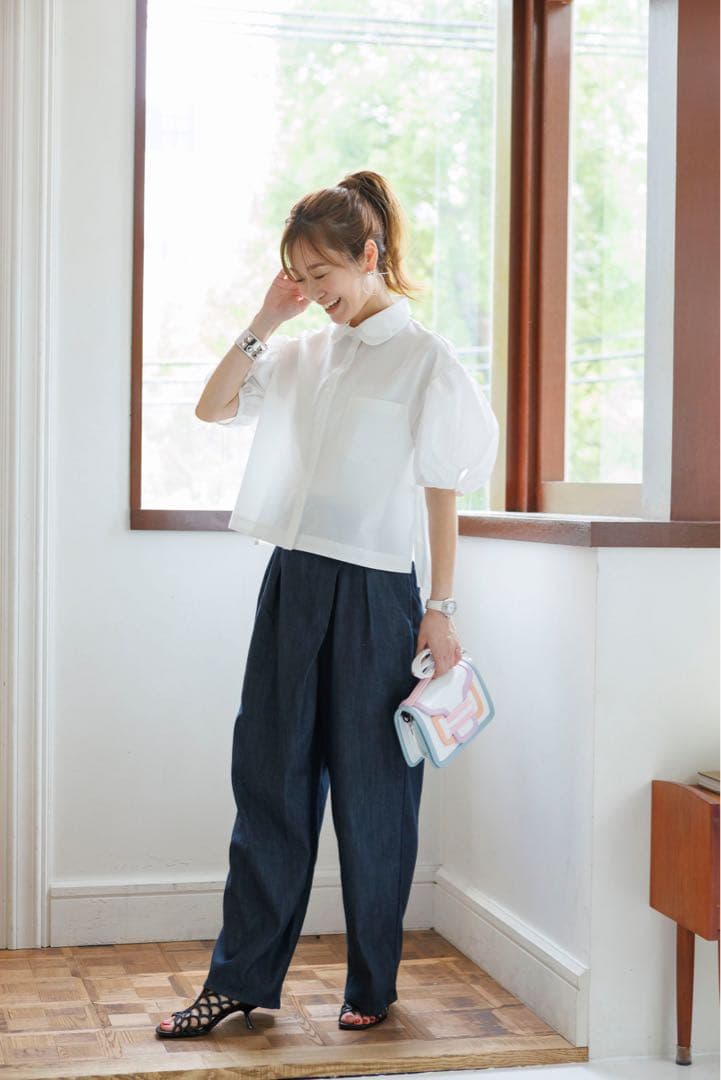 Anplegant ラップデニム　36 ダークブルー