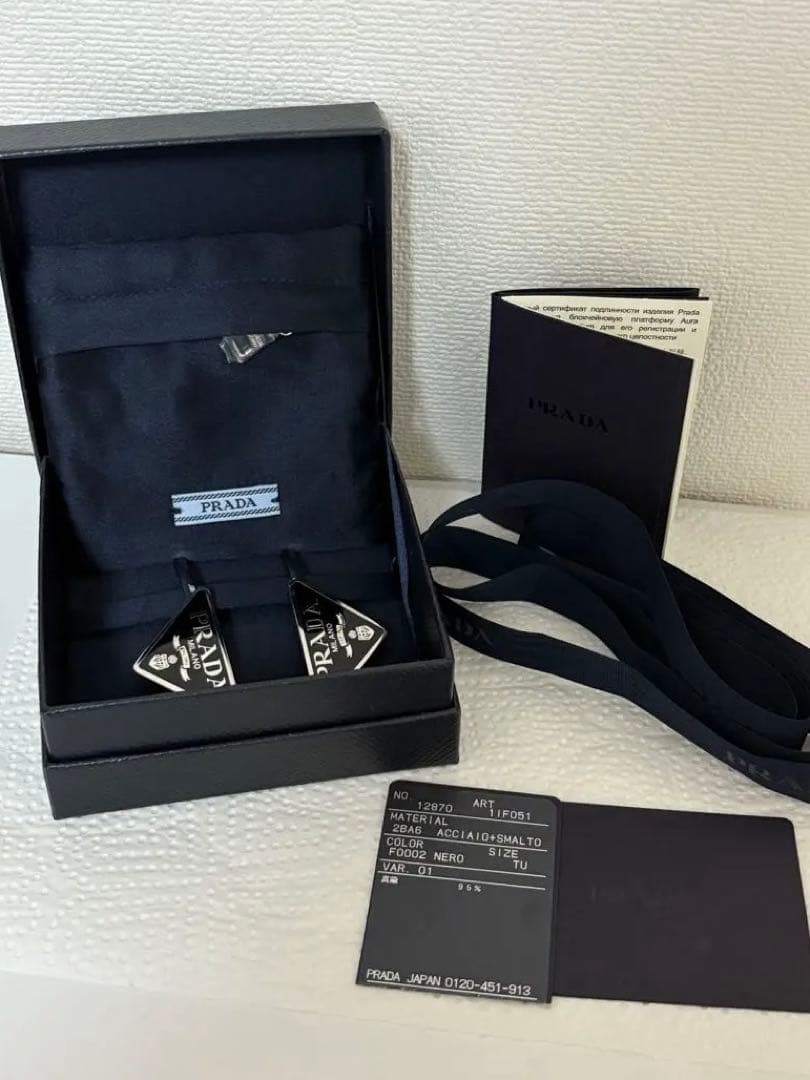 正規品 PRADA プラダ メタル ヘアピン